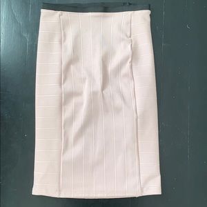 Zara pink and black pencil skirt